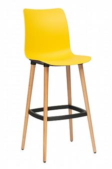 Remy Wooden High Stool Poly Chair