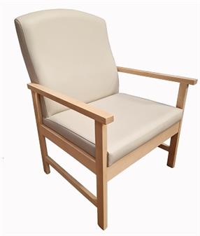 Fast Delivery Louis Bariatric Armchair Cream Vinyl