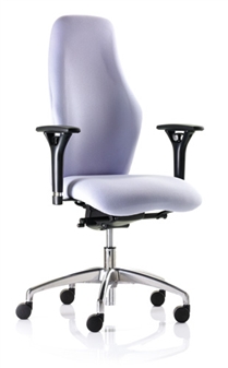 Cambridge Task Chair + Height-Adjustable Arms + Aluminium Base