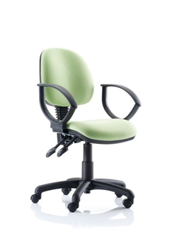 Kirby Medium Back Operator Chair With Loop Arms