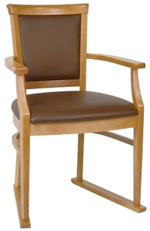 Nice Carver Chair With Skis - Light Oak Frame