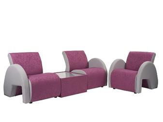 4000 Range Curved Reception Seating Two Tone Upholstery