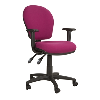 Ascot Medium Back Operator Chair + Adjustable Arms