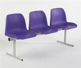 ECO Polyprop Beam Seating - Purple Seats