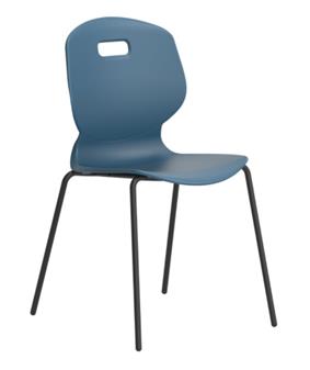 Arc 4 Leg Chair - Blue Steel