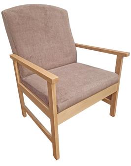 Louis Bariatric Chair C&L Gracelands Bark Fabric
