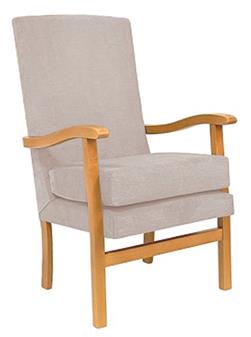 Fast Delivery Jubilee High Back Chair - Gracelands Silver Fabric
