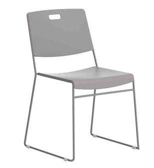 Arc Stacker Skid Base Chairs - Grey