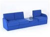 BRS Modular Box Reception Sofa Seating - Including Coffee Table With Glass Top