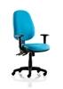 Kirby Task Operator Chair With Height-Adjustable Arms