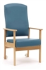 Cambridge High Back Patient Arm Chair (Shown With Optional Housekeeping Wheels)