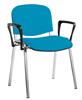 Ecton Stacking Chair Chrome Frame With Arms