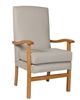 Jubilee High Back Chair In C&L Bronx Putty