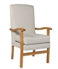 Jubille High Back Chair in Ashforrd Eclipse Linen
