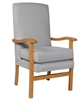 Jubilee High Back Chair in Ashforrd Silver Fabric