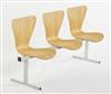 Keeler Wooden Beam Seat Unit - 3-Seater