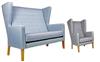 Melbourne Lounge Chairs & 2 Seater Sofa