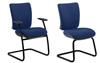 Tangent X Visitor Chairs With & Without Arms & Shown With  Optional Chrome Base