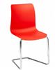 Remy Cantilever Chair Red Poly Seat 