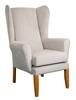 Harrogate High Back Wing Chair Gracelands Silver Fabric