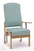 Cambridge Patient Chair With Drop Down Arms (Shown With Optional Housekeeping Wheels)