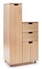 Hospital Bedside Cabinet - Flap, Side Door, Drawer, Cupboard + Wardrobe (Wardrobe To The Left As You Face The Front)
