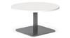 Pillar Round White Top With Black Square Base