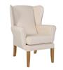 York Wing Chair Essentials Light Oak Wood Finish 