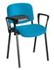 Ecton Chair With Arms & Writing Tablet - Black Frame