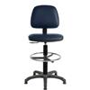 Ergo Medium Back Draughtsman Chair Blue PU